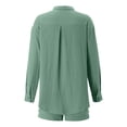thumbnail image 7 of Short Sets Women 2 Piece Set Button Up Shirts and Shorts Spring Sets Matching Set Women, 7 of 7