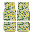 thumbnail image 1 of Gaeub Lemon1 Print Carpet Floor Mats for Car,Car Foot Mat Set,Universal Fit 4 Piece Mat Pad Set,Fits Most Cars Trucks Vans Sedans SUV Auto Carpet Mat Set, 1 of 7
