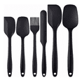 thumbnail image 1 of Utensilios Silicona Cocina Palas Espatulas Reposteria 6 Set Negro, 1 of 5