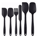 thumbnail image 1 of Utensilios Silicona Cocina Palas Espatulas Reposteria 6 Set Negro, 1 of 5