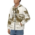 thumbnail image 3 of Honeii Cattle Drive By Two Cowboys Print Hoodies for Men, Pullover & Full Zip, Breathable Zip up Hoodie, Sweatshirt-Small, 3 of 5