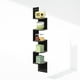 thumbnail image 3 of Estante de esquina flotante Furinno de 5 niveles, roble francés/negro, 3 of 6