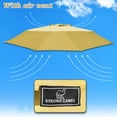 thumbnail image 2 of Sunny 12 x 12 Inches 6 Rib Beige Patio Umbrella Canopy, UV Protective, 2 of 5