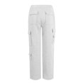 thumbnail image 4 of Cargo Pants Women Wide Leg Sweatpants High Waisted Joggers with Pockets Outdoor Athletic Workout Casual Loose Pants Soft Comfy Lightweight Hilking Jogger Vacation Trousers, 4 of 6