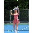 thumbnail image 4 of Robe de Tennis pour Femmes avec Soutien-Gorge Intégré et Poches Shorts Robe Athlétique pour Exercice Golf Robes Robe d'Entraînement, 4 of 6