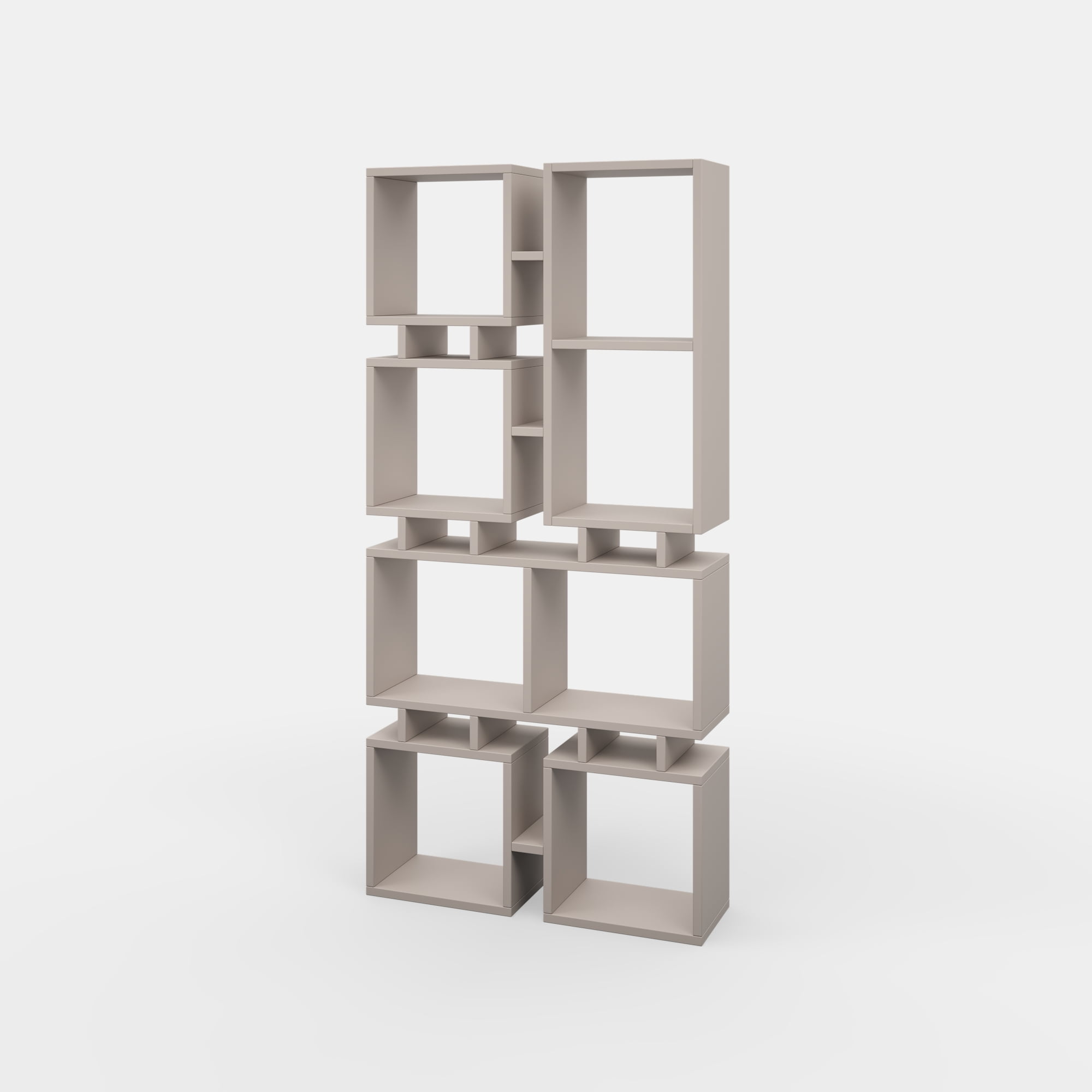 Ada Home Decor Furniture 4 Tier Open Shelf Light Mocha Bancroft Modern Bookcase