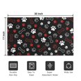 thumbnail image 5 of Paw Prints and Bones Door Rugs,Washable Non Slip Door Mats Indoor,Decorative Door Mats,Entry Mat Indoor for Entrance,Bedroom,Kitchen,Bathroom,17"x30", 5 of 6