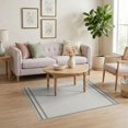 thumbnail image 3 of ODIKA Neutral Interlocking Boho Geometric Minimalist Farmhouse Ivory Non-Slip Chair-Friendly for Home Office, Gaming Room, Under Desk, 3 of 7