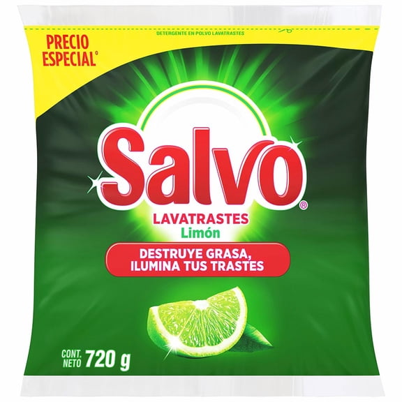 Lavatrastes en Polvo Salvo Limón 720 g