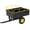 Yellow, variant on 750 LBS Capacity Utility Dump Trailer, 15 Cu Ft Heavy Duty Steel Garden Dump Cart with Removable Sides, Foot Pedal & Hand Pull Design, Compatible with ATV UTV Lawn Mower Tractor