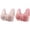 Purple, variant on Gymayou 2 Pack Lace Bras for Women Front Closure No Underwire Comfort Bralette Senior Ladies Wireless Snap Closing Bra Beige L