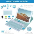 thumbnail image 4 of Keyboard Case for iPad 6th Generation(2018)  iPad 5th Gen(2017)  iPad Air 2  iPad Air  iPad Pro 9.7  Detachable Bluetooth Keyboard with Pencil Holder  Black, 4 of 6