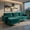 Teal, variant on Demi Bonn L-shaped Sectional Sofa Couch, Modular L-shaped 3-Seat Sectional Sofa with Reversible Chaise and 2 USB Ports, for Living Room, Teal