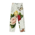 thumbnail image 5 of Balery Men'S Vintage Bike Flower Butterfly Pants,Sleepwear Pants,Pajama Pants,Pj Bottoms Drawstring And Pockets-Small, 5 of 9