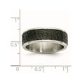 thumbnail image 6 of JbSP- Stainless Steel Polished and Textured Black Ip-plated Band, 6 of 6