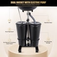 thumbnail image 5 of YIYIBYUS Portable Shampoo Bowl with 2 Buckets, Movable Hair Washing Station Foot Pedal Switch Hair Washing Basin for Hair Salons, Beauty Salons, Spa Centers, Hospitals, 5 of 13