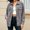 Grey, variant on Womens Oversized Denim Jacket,Button Front Loose Fit Jean Jacket with Pockets,Drop Shoulder Casual Vintage Washed Coat for Spring Fall Streetwear Black L