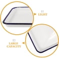 thumbnail image 3 of Hytrove White Enamelware Baking Tray Pan Oven Piece, 3 of 7