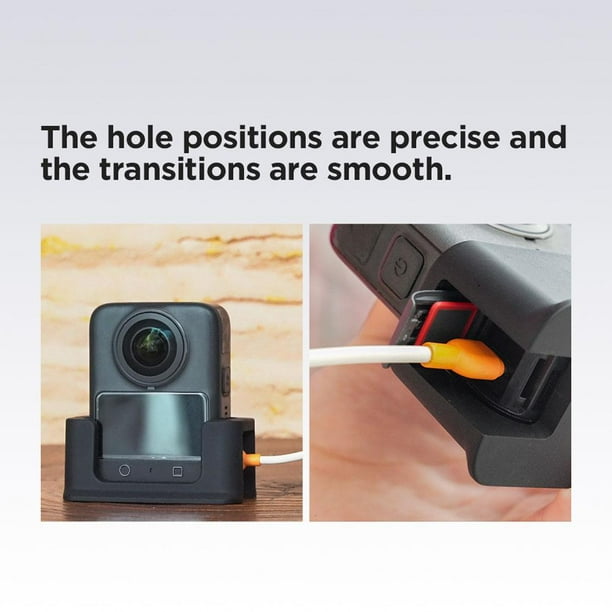 Keyxer Base De Support Pour DJI Osmo Pocket 3 - Base En Silicone Stable Avec Design Antidérapant Et Articulation Rotative à 360° - Support De Bureau Compact Avec Adaptateur Et Accessoires