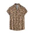 thumbnail image 5 of INSPIRE CHIC Men's Animal Print Short Sleeves Casual Summer Printed Shirts, 5 of 5