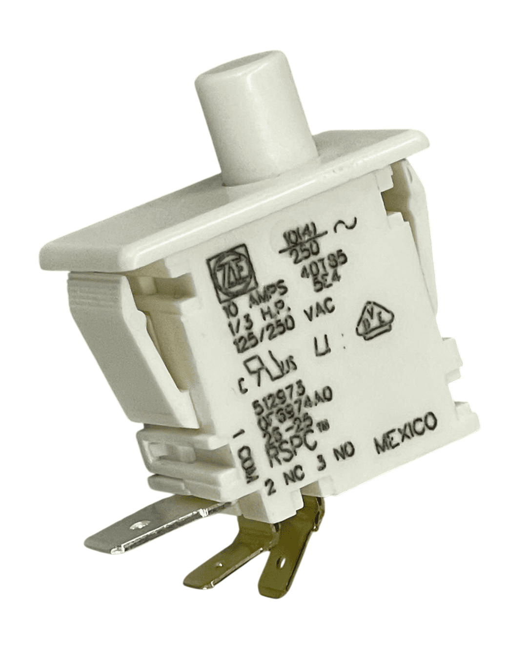 Washer/Dryer Push Button Switch fits Speed Queen, Maytag W10169313 512973 16806