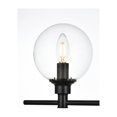 thumbnail image 3 of Living District Jaelynn 4-Light Iron & Glass Bath Sconce in Black/Clear, 3 of 5