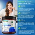 thumbnail image 3 of biophix Blulina Organic Blue Spirulina Powder 6 oz 170 g - Rich in Nutrients - Superfood Supplement - Natural Blue Pigment, 3 of 9