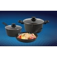 thumbnail image 3 of Oster Kingsway 5 Piece Aluminum Nonstick Cookware Set, Grey, 3 of 6