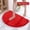 C, variant on Carpet Polyester Carpet Brilliant Red Semi-Circular Schneier Living Room Bathroom Absorbent Floor Mat(60 × 90Cm)C