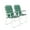 Green, variant on VINGLI Folding Beach Chair - Set of 4, White Webbed
