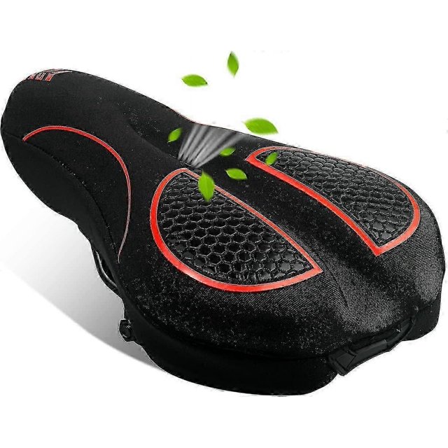 Gel Bike Seat Cover Padded, Soft Bike Seat Cover Cushion For Men Women, Comfortable Bike Accessories Gel Seat Cover For Bike, Outdoor Indoor Cyclin
