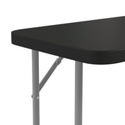 Flash Furniture Kathryn 6' Rectangular Plastic Folding Training Table, Black