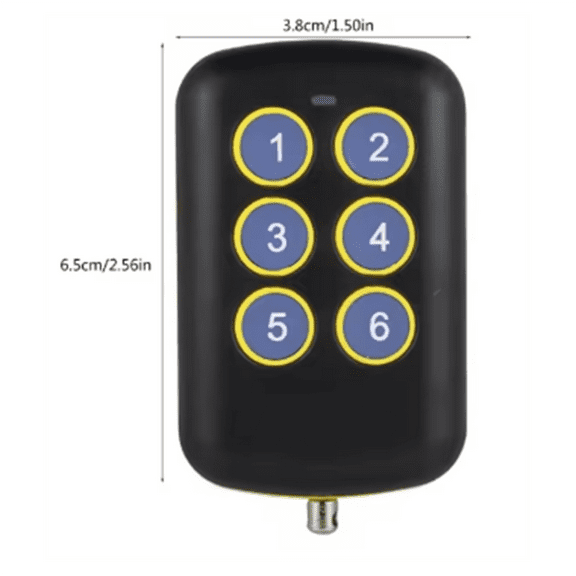 Gate and Garage Door Remote Control Opener Programmable Multiple Frequency 310-432.8MHZ with Learning Copy Function,1 x Remote Control,Black