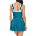thumbnail image 5 of TOWED22 Women V Neck One Piece Swimsuit Halter Backless Tummy Control Bathing Suit(Green,M), 5 of 5