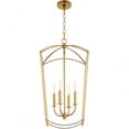 thumbnail image 6 of 6812-4-74-Quorum Lighting-Mantle - 4 Light Entry Foyer In Traditional Style-28.5 Inches Tall and 15 Inches Wide-Gold Leaf Finish    -Traditional, 6 of 7