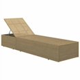 thumbnail image 1 of vidaXL Sunlounger Poly Rattan Brown and Dark Grey, 1 of 5