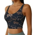 thumbnail image 2 of Fuzoiu Pig Farm Print Women's Sports Vest,U-Back Sports Tank,Gym Vests,Athletic Sleeveless Shirts,Exercise Undershirts,Yoga, Gym, and Dance Wear-Small, 2 of 8