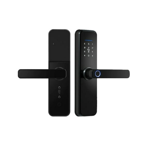 Serrure de Porte Électronique Intelligente Tuya à Mot de Passe avec Empreinte Digitale Biométrique pour Ouvrir la Porte à Distance, Intelligente et Pratique