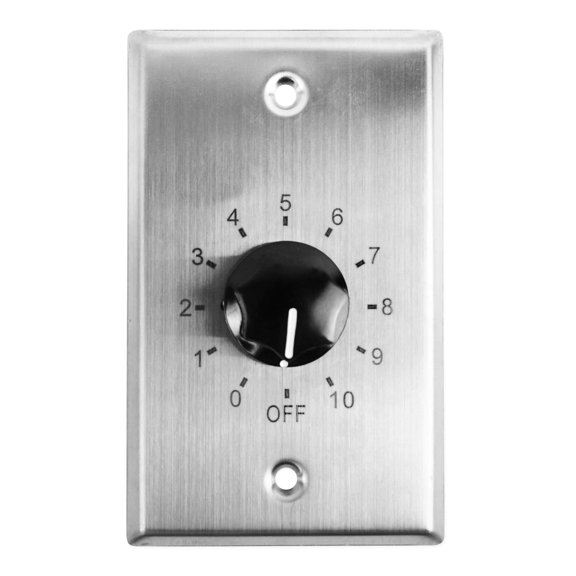 Control de Volumen de Pared Rockville 35W 70V/100V Acero Inoxidable