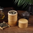 thumbnail image 3 of Natural Bamboo Tea Canister Food Storage Box Nut Spice Storage Box Tea Canister Eco-friendly Organizer Jar Kitchen Containers, 3 of 9