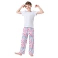 thumbnail image 2 of Peach Blossom Dumplings Pajama Pants Soft and Lightweight Elastic Waistband Pajama Pants, 2 of 8