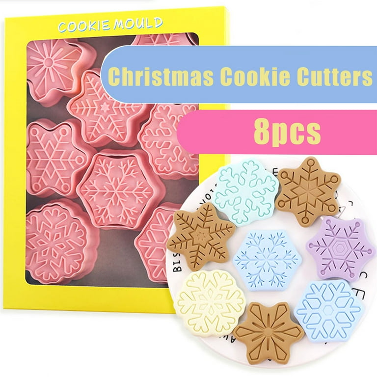 8Pcs/Set Round Shape Biscuit Molds Plastic Cookie Cutters New Christmas Cookie  Molds – the best products in the Joom Geek online store