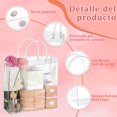 thumbnail image 2 of Bolsa de regalo plástico de Transparente, 12 Bolsas de Compras para Bodas de Plástico PVC con Asa, Bolsas de Plástico Reutilizable para Dulces, Fiesta, Cumpleaños, Boda, Favores, 2 of 4
