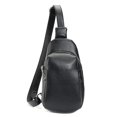 thumbnail image 1 of Bolso bandolera de una correa para el pecho, mochila cruzada para el día a día, mini mochila de hombro para uso diario deportivo, color negro, 1 of 7
