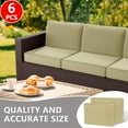 thumbnail image 2 of 6PCS Water-Resistant Outdoor Patio Cushion Covers Replacement, Outdoor Cushion Slipcovers for Patio Furniture, Patio Cushions with Zipper, Covers Only, 2 of 6