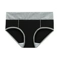 thumbnail image 3 of HUPOM Cotton Panties For Women Girls Panties High Waist Leisure Tie Banded Waist Black L, 3 of 9