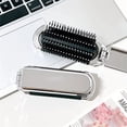 thumbnail image 2 of 2-in-1 Portable Folding Comb & Mirror - Air Cushion, Rhinestone Bling, Compact Travel Hair Brush & Makeup Tool,2 * 2-in-1 Portable Folding Comb & Mirror, 2 of 6