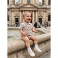 thumbnail image 6 of Cenuakty Baby 0-18M Boys Summer Shirt Jumpsuit Stripe Print Short Sleeve Lapel Button Down Romper with Pocket, 6 of 9
