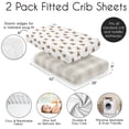 thumbnail image 4 of Sweet Jojo Designs Boho Teddy Bear & Plaid Boy, Girl, Unisex/Gender Neutral Fitted Crib Sheets Set 2 Piece, 4 of 6
