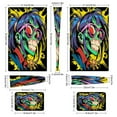 thumbnail image 3 of Psychedelic Zombie Skull Print PS5/PS5 Pro/PS5 Slim Digital Disc Skin Sticker For Console And Controller Skins, 3 of 7